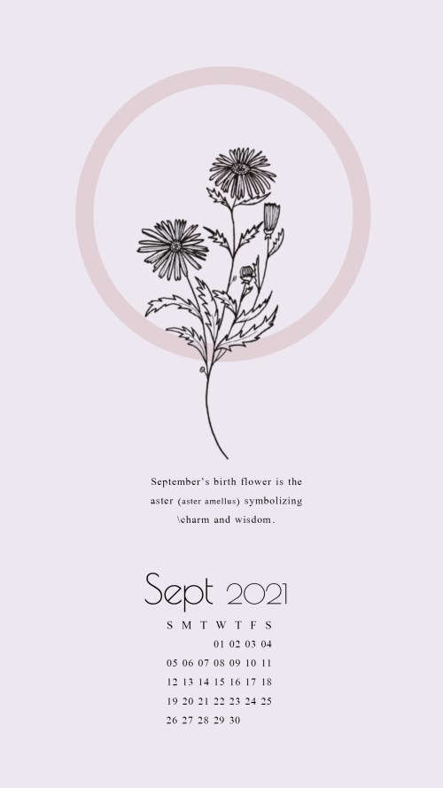 september 2021 calendar wallpaper for iphone